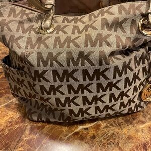 Michael Kors Brown Logo Tote Bag